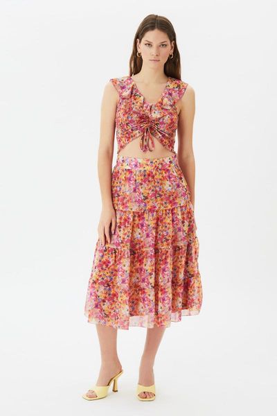 

women's two piece pants trendyol v collar bottom-suit twoss21au0253, White