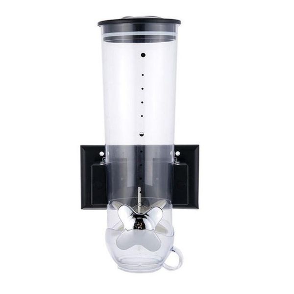 

storage bottles & jars home rotary knob kitchen space saving practical container grain cereal dispenser wall mounted snack air tight dry foo