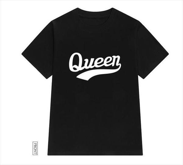

queen letters print men mens t shirts cotton casual funny for lady yong girl tee hipster tumblr ins drop, White;black