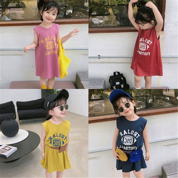 

Girl Dress Kids Baby Clothes 2022 Strigt Spring Summer Toddler Outwear School Beach Party Uniform Dresses Cotton Children Clothi, Five pairs