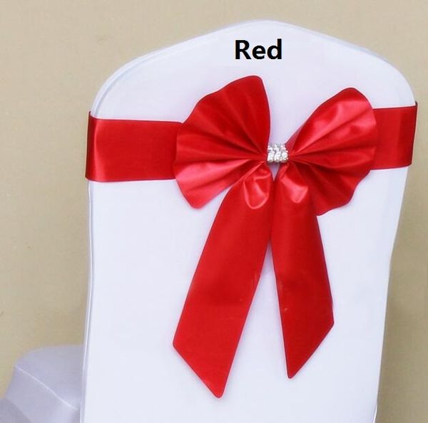 Stuhlabdeckungen Bogenstuhlgürtel Hochzeit Dekoration Rückendecke der elastischen Bandfarbe Optionaler Abdeckungen