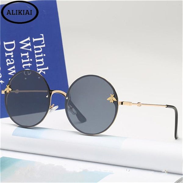 

outdoor eyewear vintage sunglasses fashion simplicity round bee sun glasses gafas oculos feminino women male