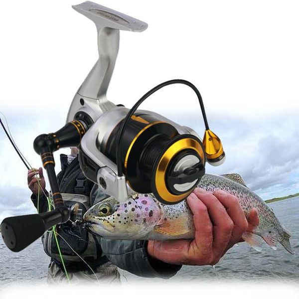 

yumoshi 5.2: 1 13+1bb metal reel left/right hand fishing reels bearing balls spinning 2000-7000 baitcasting