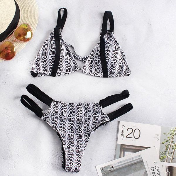 

one-piece suits women's bikini set swimsuit strappy bandage bathing suit beachwear swimwear swim beach wear