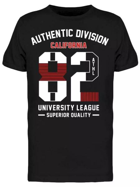 

Athletic Sport California Tee Men's -Image by Shutterstock, White;black