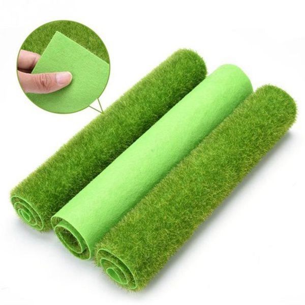 

pieces of artificial turf, miniature grass garden decoration floor 15x15cm / 30x30cm decorative flowers & wreaths