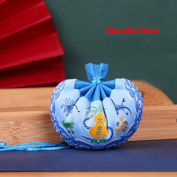 

storage bags chinese classical embroidery bag for cosmetic lipstick fragrance container drawstring coin case holder