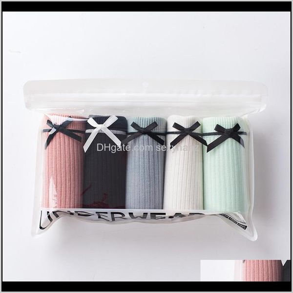 

womens apparel drop delivery 2021 7pcslot underwear women cotton female lace panties lingerie ladies comfortable floral underpants girls pan, Black;pink