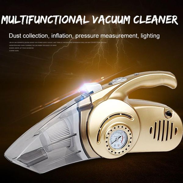 

portable car vacuum cleaner handheld auto 4 in 1 air compressor tire inflator pump mini for home inflatable