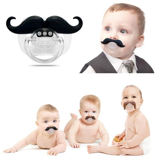 

pacifiers# 1 pcs baby pacifier infant funny moustache nipple dummy soother soft silicone born teether care product