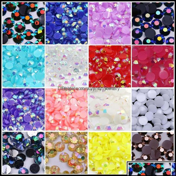 

resin loose beads jewelry jelly white ab flat back rhinestone all size m 4mm 5mm 6mm in wholesale prcie with quality drop delivery 2021 tbi3, Black