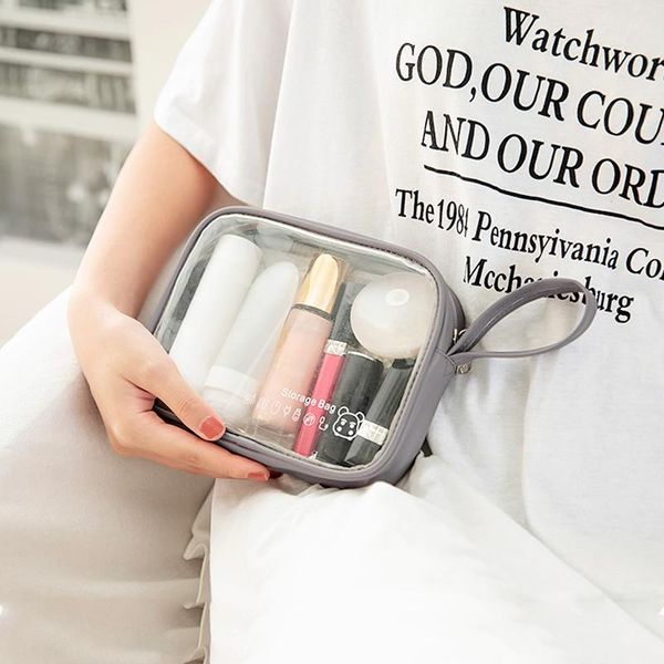 

transparent zipper washing organizer makeup lipstick towel storage bag digital electronic item collect pouch travel accessor cosmetic bags &