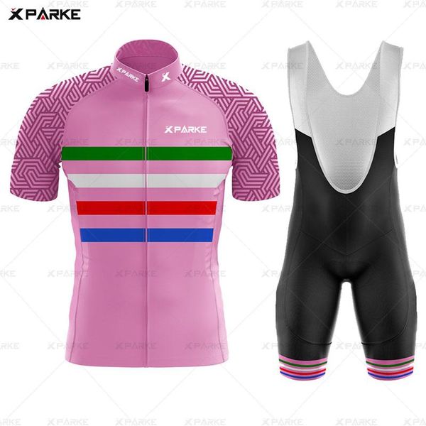

racing sets 2021 summer cycling jersey tenue cycliste bike uniform triathlon kit ciclismo ropa hombre bib shorts, Black;blue