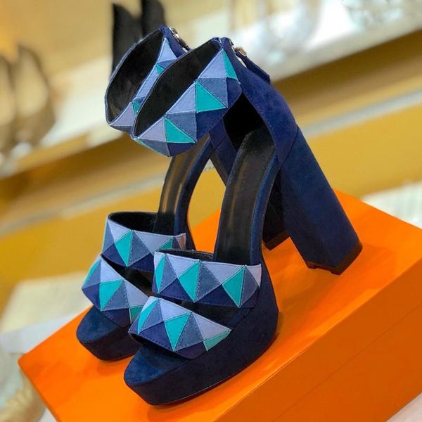 

sandals high heel shoes woman platform women ankle starp zapatos de mujer summer luxury 2021 buckle casual color, Black