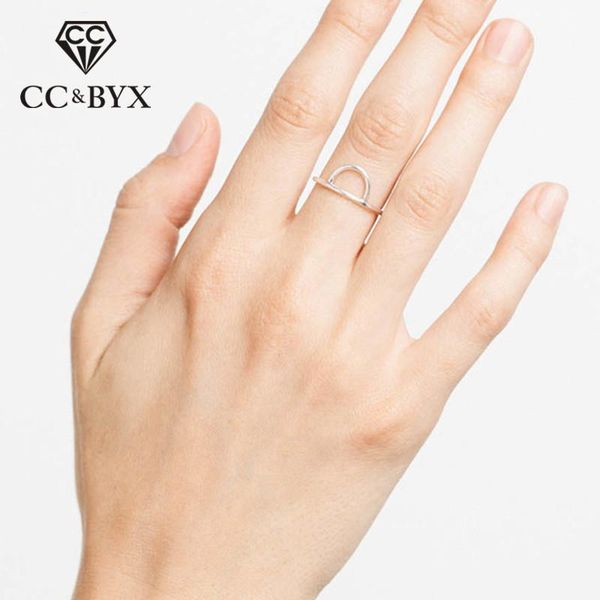 

wedding rings stainless steel for women special office minimalist crown semicircle simple ring party accessories fashion fine jewelry, Slivery;golden