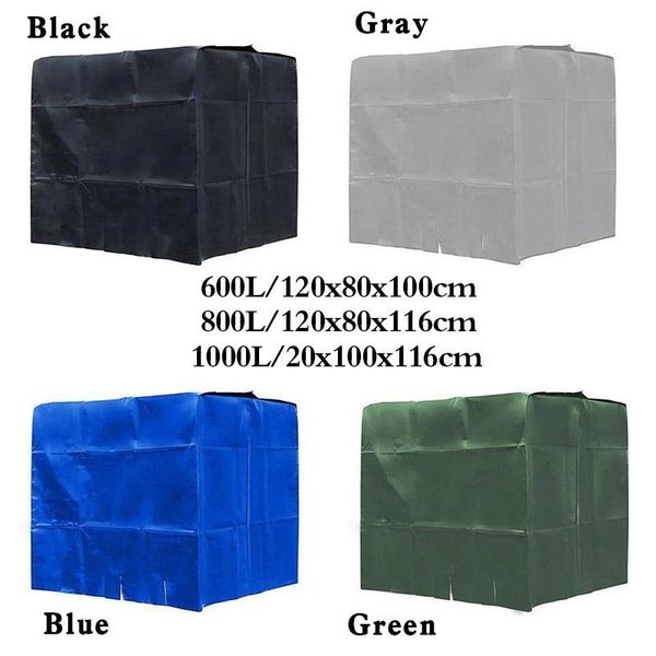 

shade 1000/800/600l ibc container waterproof sunscreen oxford cloth garden water tank dust-proof protective cover