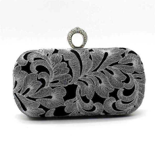 

new fashion computer show pattern ring diamond banquet dress bag