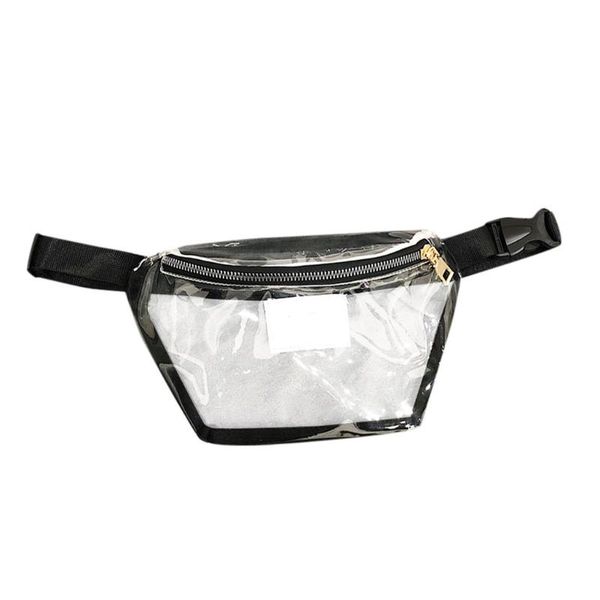 

waist bags transparent clear women sport bag pvc pack waterproof fanny cute purse adjustable belt