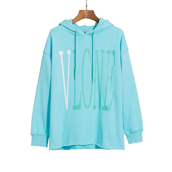 

long 2021 brand v hoodie trendy br sky blue hooded sweater, casual loose in spring autumn, same for men women on the street, over size, Black