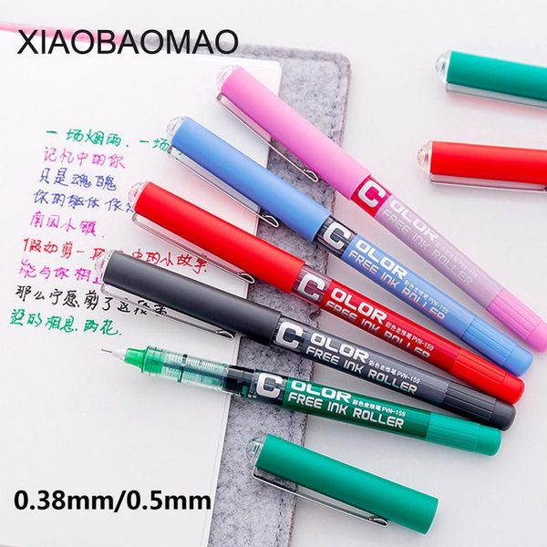 

gel pens 7 colors for choose 0.38mm 0.5mm kawaii pen school office writing supplies student stationery color