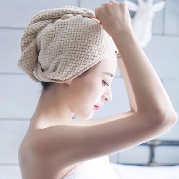 

towel thickened dry hair cap super absorbent bath head scarf