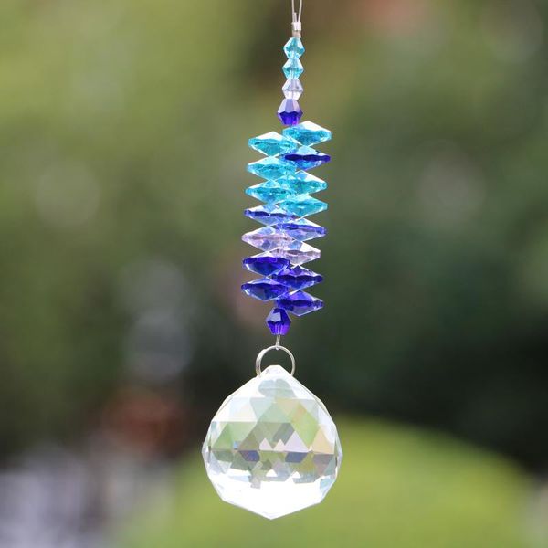 

chakra crystal suncatcher ball pendant hanging crystals chandelier part prisms pendants home decorqation decorative objects & figurines