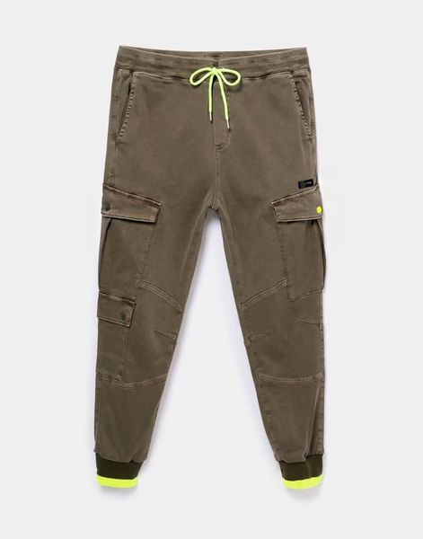 

men's pants bpm cargo jogger khaki, Black