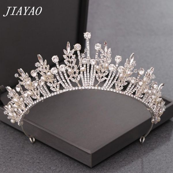 

hair clips & barrettes pearl rhinestone tiaras crown bridal accessories princess diadem headband tiara wedding head jewelry, Golden;silver