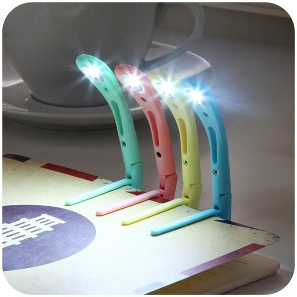 

book lights creative energy-saving led night light with clip portable reading lamp folder of