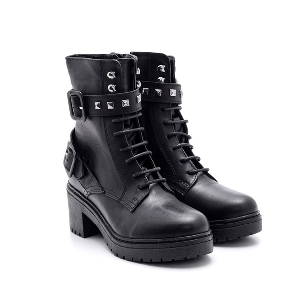 

trend black women's accessory detailed heeled boots