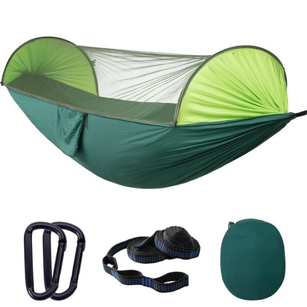 

tents and shelters outdoor camping sunshade mosquito-proof hammock tent nylon automatic quick-opening mosquito net indoor swing