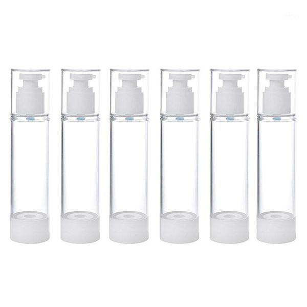 

storage bottles & jars 6 pcs/set small mist spray vacuum emulsion bottle traveling on business bottling 100ml press pump lotion