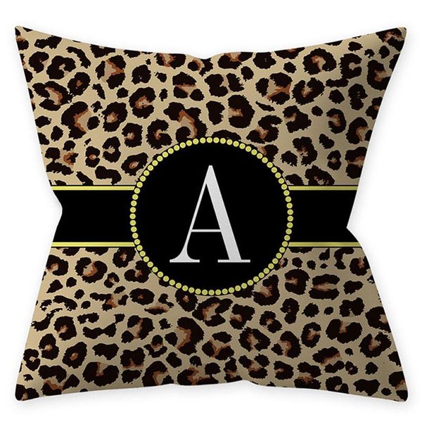 

home decoration cushion cover living room sofa pillow case short plush decor car leopard print letters 45x45 cushion/decorative