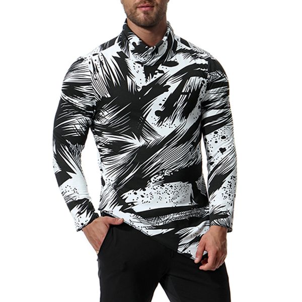 

designer shirt men heaps collar long longline sleeve hip hop solid t shirts men's irregular tee j181030, White;black