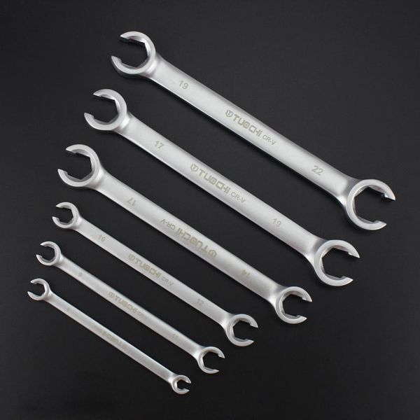 

hand tools 6-24mm double headed metric open end wrench six angle special metal wrenches for oil pipe tubing spanner auto repair 1pcs