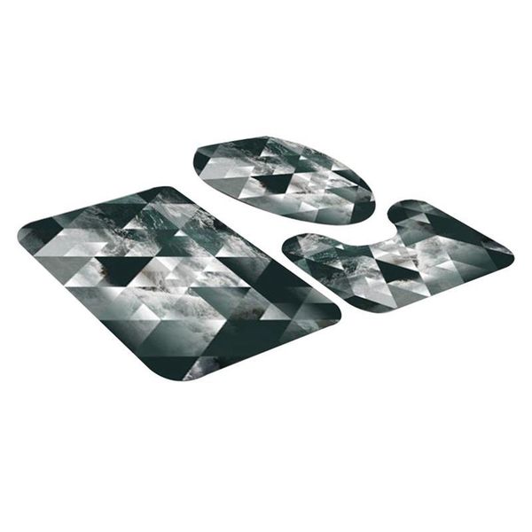 

bath mats anti-slip velvet mat set 3-piece bathroom kitchen decorative door