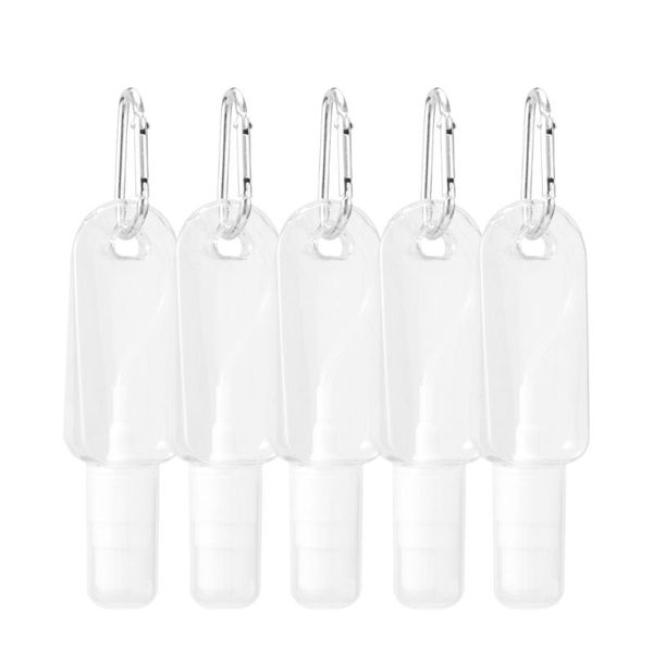 

storage bottles & jars 5pcs travel hand sanitizer containers transparent empty bottle