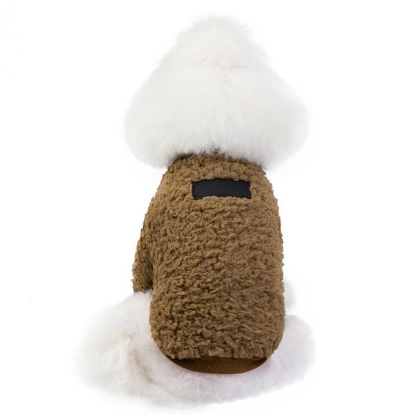 

dog apparel pet solid warm clothes autumn and winter 2-legged costume coat outfit