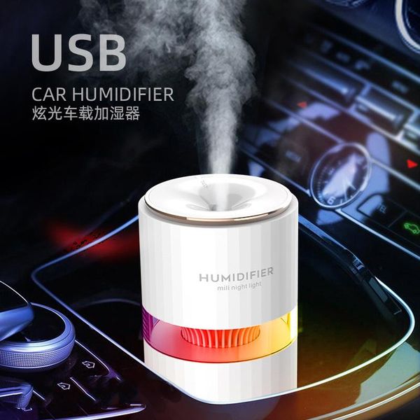 

humidifiers style mini car humidifier usb mute portable air spray office deskwith colorful lights