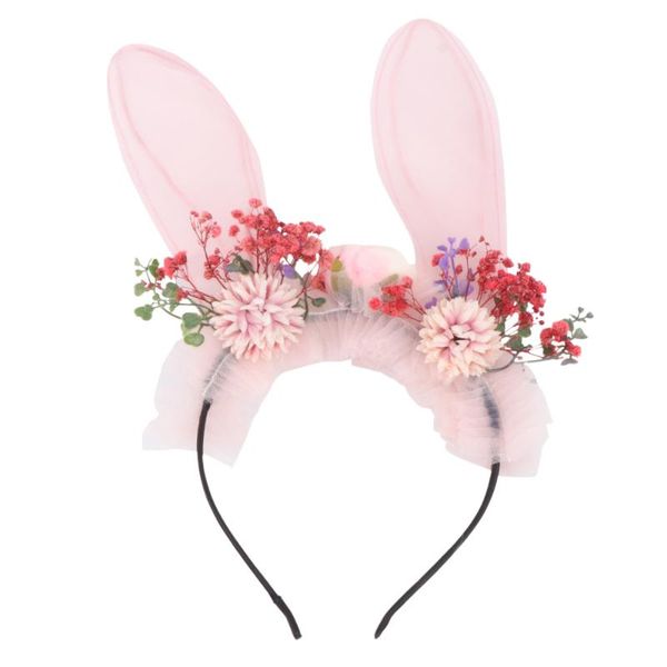 

long ear headband hair hoop flower headdress party head easter accessory random design cat costumes