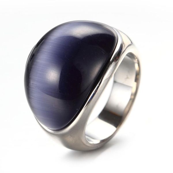 

cluster rings buyee 925 sterling silver male big size ring 23*18mm shiny cat eye stone for men unique hyperbole rock punk jewelry #7-#12, Golden;silver