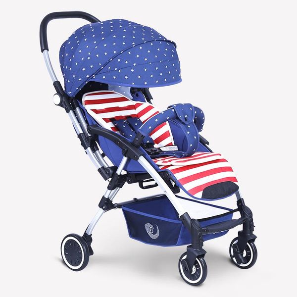 

portable two-way baby stroller can sit and lie, fold, board accessories parts &