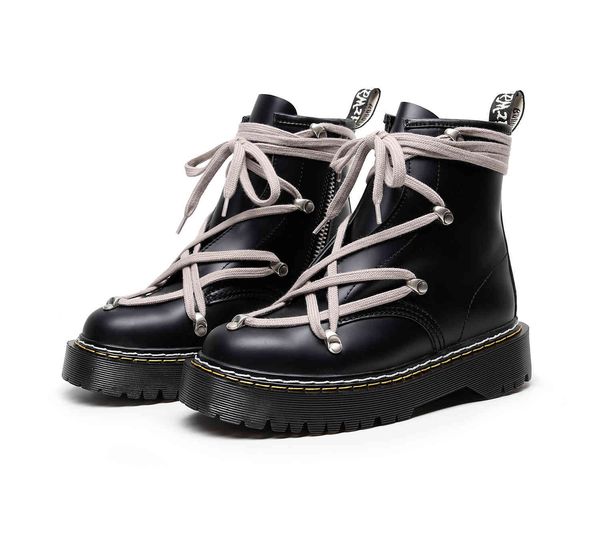 

dress shoes original rick boots 's male sneakers, marten leather shoes, street fashion, hip hop casual shoes. 3p68, Black