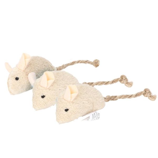 

cat toys 3pcs soft with catnip interactive toy playing chewing training pet funny bite resistance rat cute simulated plush mouse