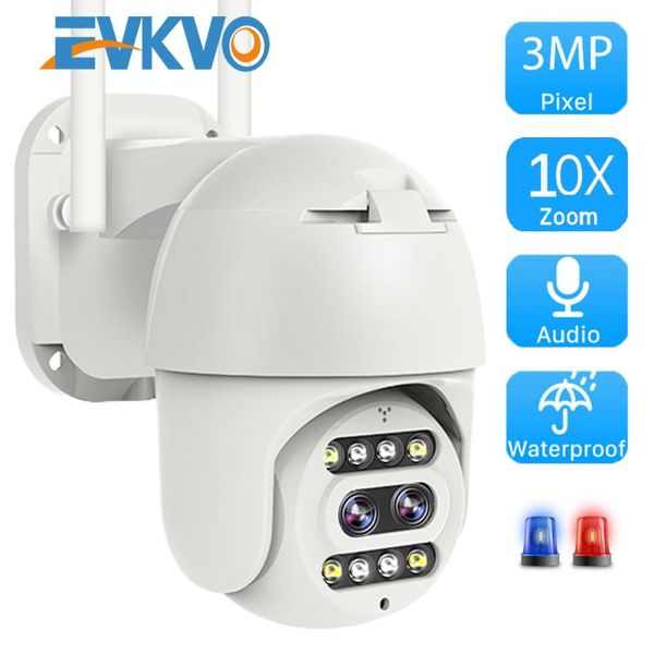 

camera wifi dual-camera lens system ptz home security 10x zoom cctv p2p speed dome auto tracking cameras ip