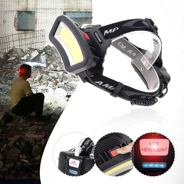 

long range cob projector usb rechargeable headlamp use 18650 battery outdoor headlights headlamps