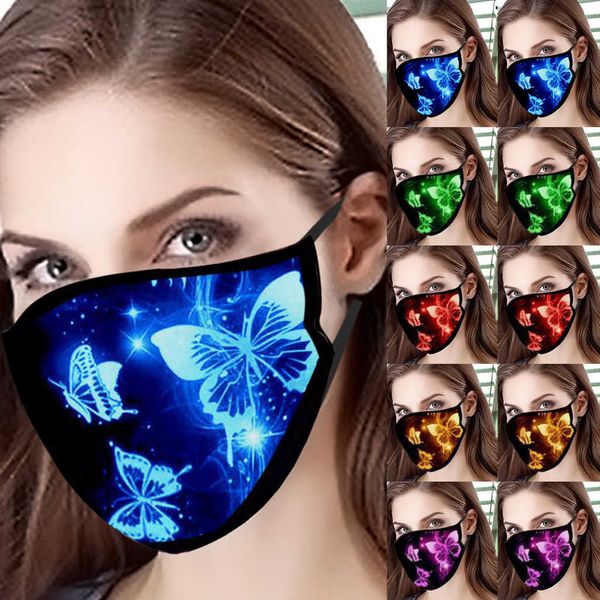 

butterfly printing pattern washable cloth can be customized mask cotton