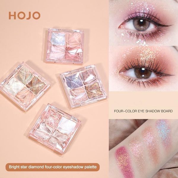 

color eye shadow palette glitter pearlescent waterproof easy to wear long-lasting makeup cosmetic powder tslm11