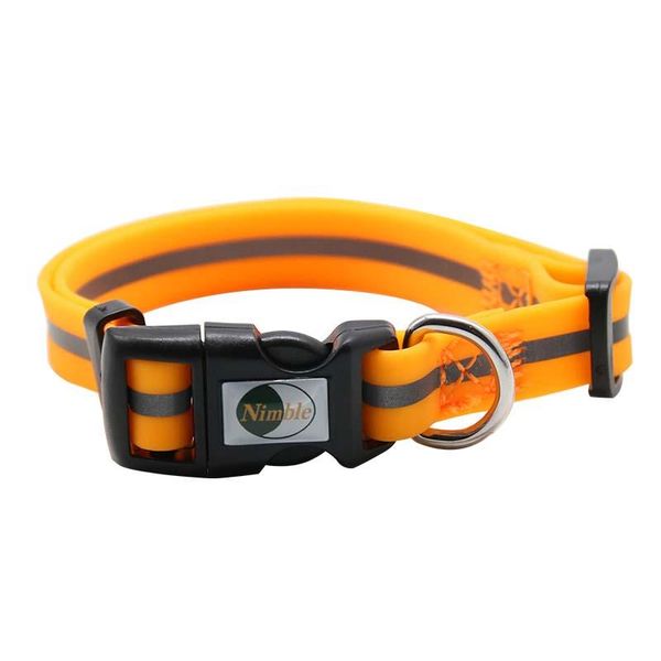 

reflective dog collar for small medium large dogs chihuahua pet necklace size s m l pvc material easy to clean 2021 collars & leashes