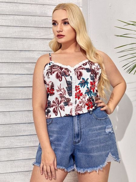 

women's plus size 2021 summer print temperament large sling